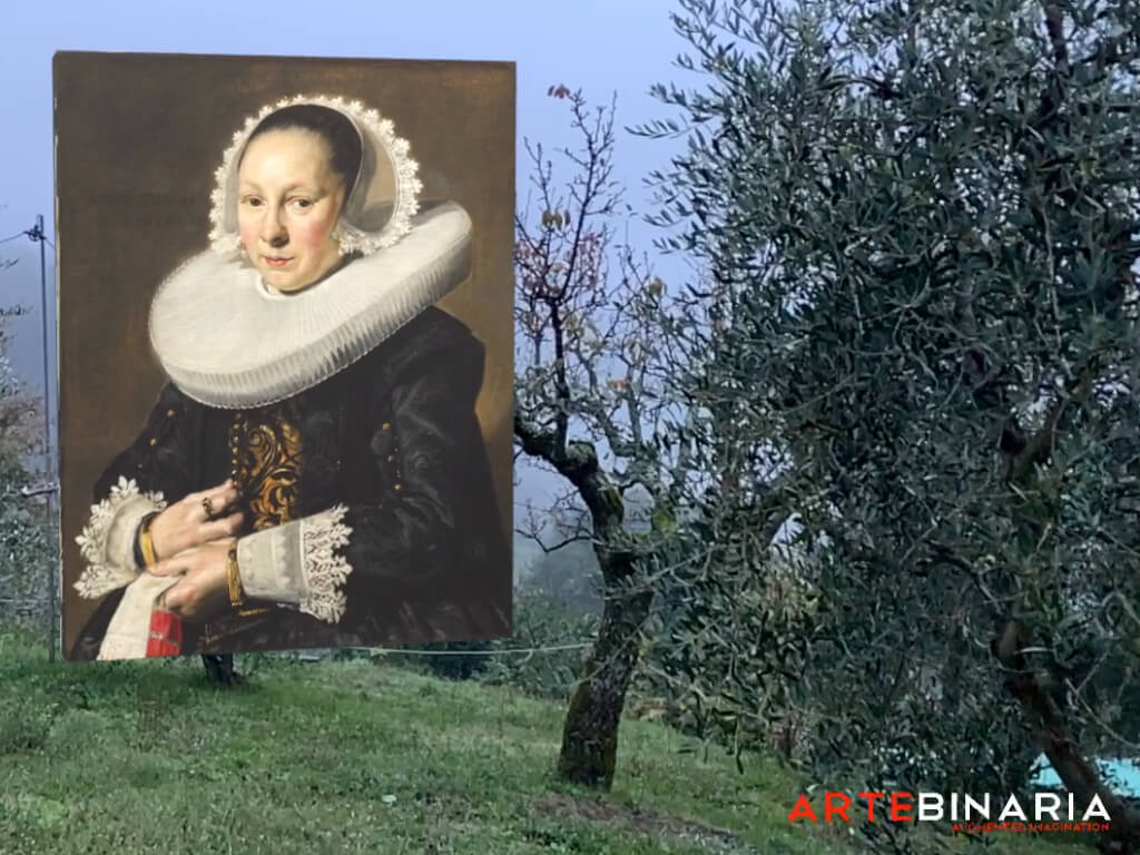 Frans Hals, Portrait of a woman, in Augmented Reality