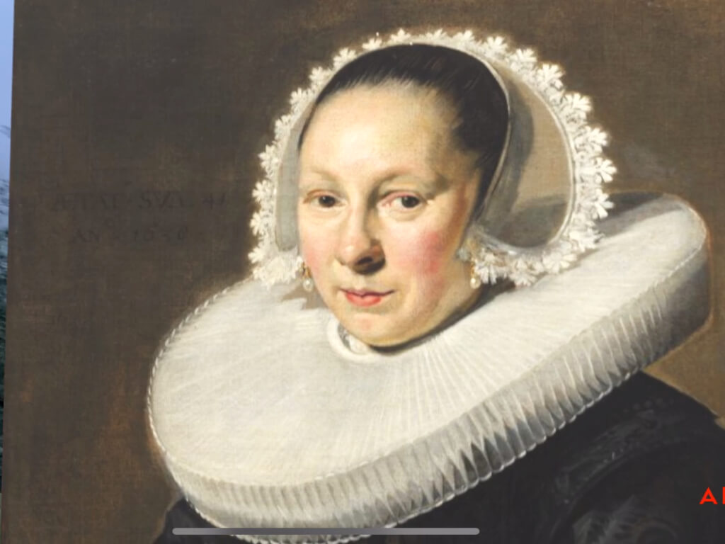 Frans Hals, Portrait of a woman, in Augmented Reality